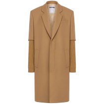 Moschino mens trapezoidal lapel single-breasted coat FARFETCH