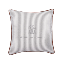Brunello Cucinelli unisex logo embroidered striped pillow FARFETCH