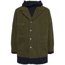 Sacai mens single row of buttoned jacket FARFETCH Fat Chic