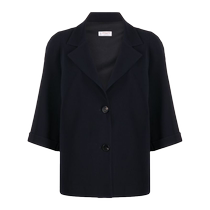 Final Sale] Ms. Alberto Biani Short sleeves Single-row buckle jacket FARFETCH Fat Chic