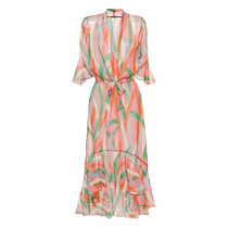 Cult Gaia Womens Delira Vintage Stripe Printed Dress FARFETCH