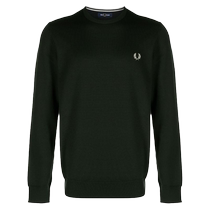 Fred Perry mens logo embroidered crew neck sweater FARFETCH