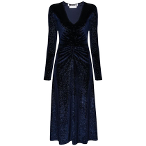 Rotate Womens Rhinestone Embellished Ruffled Midi Dress FARFETCH