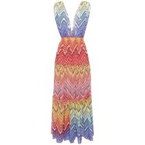Missoni Womens Zigzag Pattern Translucent Maxi Dress FARFETCH