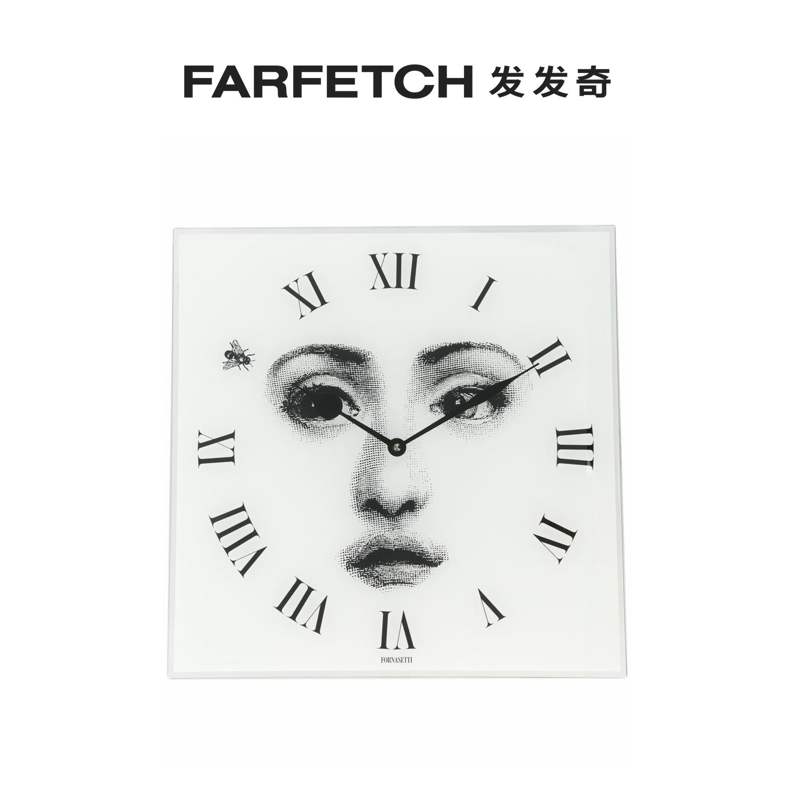 Fornasetti face holes printed square wall Clock Home Decorative Utensil Hair Chic-Taobao