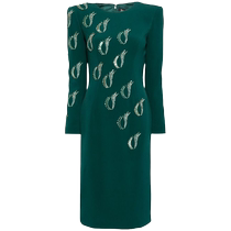 Jenny Packham Womens Jealous Crepe Midi Dress FARFETCH