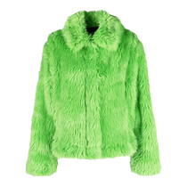 Final Sale] Msgm Womens Faux Fur Jacket FARFETCH