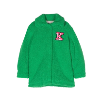 KENZO childrens clothing logo embroidered fleece jacket FARFETCH