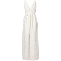 Erdem Womens Gathered Floral Matrassé Gown FARFETCH