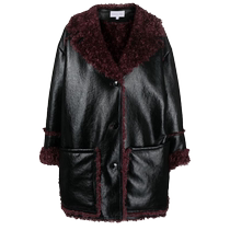 Final Sale] Patrizia Pepe lady artificial fur integrated single row of buttoned jacket FARFETCH