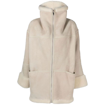 Final Sale]Toteme womens wide collar fur one-piece coat FARFETCH