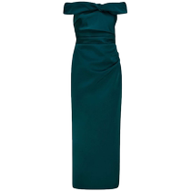 RACHEL GILBERT Womens Daria off-shoulder midi dress FARFETCH