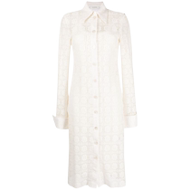 Sportmax Womens Floral Lace Midi Dress FARFETCH