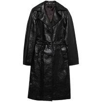 Helmut Lang womens trapezoidal lapel leather jacket FARFETCH