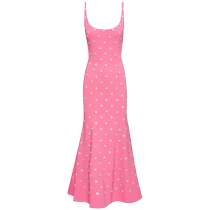 Oscar De La Renta Womens Crystal Embellished Sleeveless Midi Dress FARFETCH
