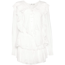 b ab womens large-area ruffled muslin suit FARFETCH