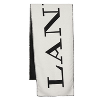 Lanvin Lanvin womens logo jacquard wool blend scarf FARFETCH