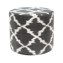 Les-Ottomans Womens Les Ottomans Silk Round Stool FARFETCH