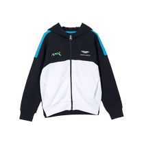 Hackett childrens logo print color block hoodie FARFETCH