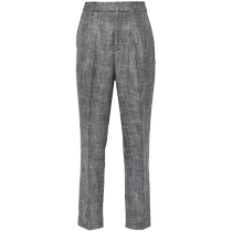 AllSaints Womens Astrid Houndstooth Tapered Pants FARFETCH