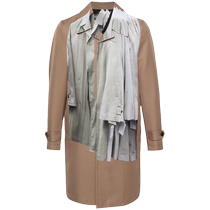 Comme Des Garcons Homme Plus Mens Trompe Loeil Trench-Coat Simple Boutonnage