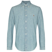 Hot selling item] Polo Ralph Lauren mens button-down L denim shirt shirt jacket Fafaqi