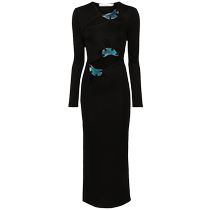 Christopher Esber Womens Hollow Ribbed Maxi Dress FARFETCH