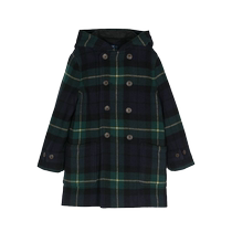 Ralph Lauren childrens plaid double-breasted long coat FARFETCH