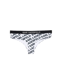 Karl Lagerfeld womens large-area logo printed bikini briefs FARFETCH
