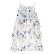 Patachou childrens clothing butterfly print A-line dress FARFETCH