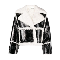 Shoreditch Ski Club Womens Reva Fur One-piece Short Jacket