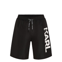 Karl Lagerfeld men logo printed swimsuit FARFETCH Fat Chic