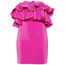 LIDÉE Womens Premiere Pleated Mini Dress FARFETCH