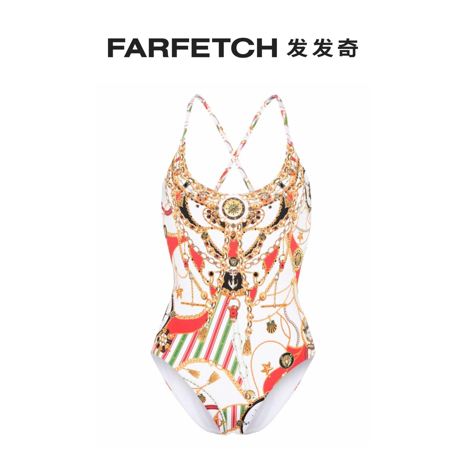 Lady Camilla Saluti Summertime one-piece swimsuit FARFETCH Fat Chic-Taobao