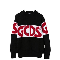 Gcds childrens clothing color-blocked logo knitted sweater FARFETCH