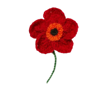 Alanui Womens Poppy Wool Brooch FARFETCH