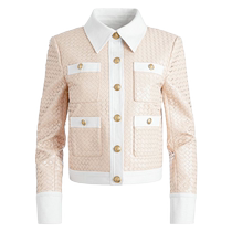 Alice Olivia Womens Kinley Basket Weave Jacket FARFETCH