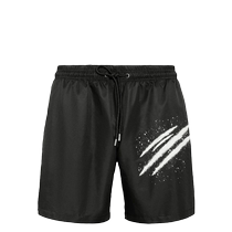 Plein Sport mens paint splash logo print swimming trunks FARFETCH