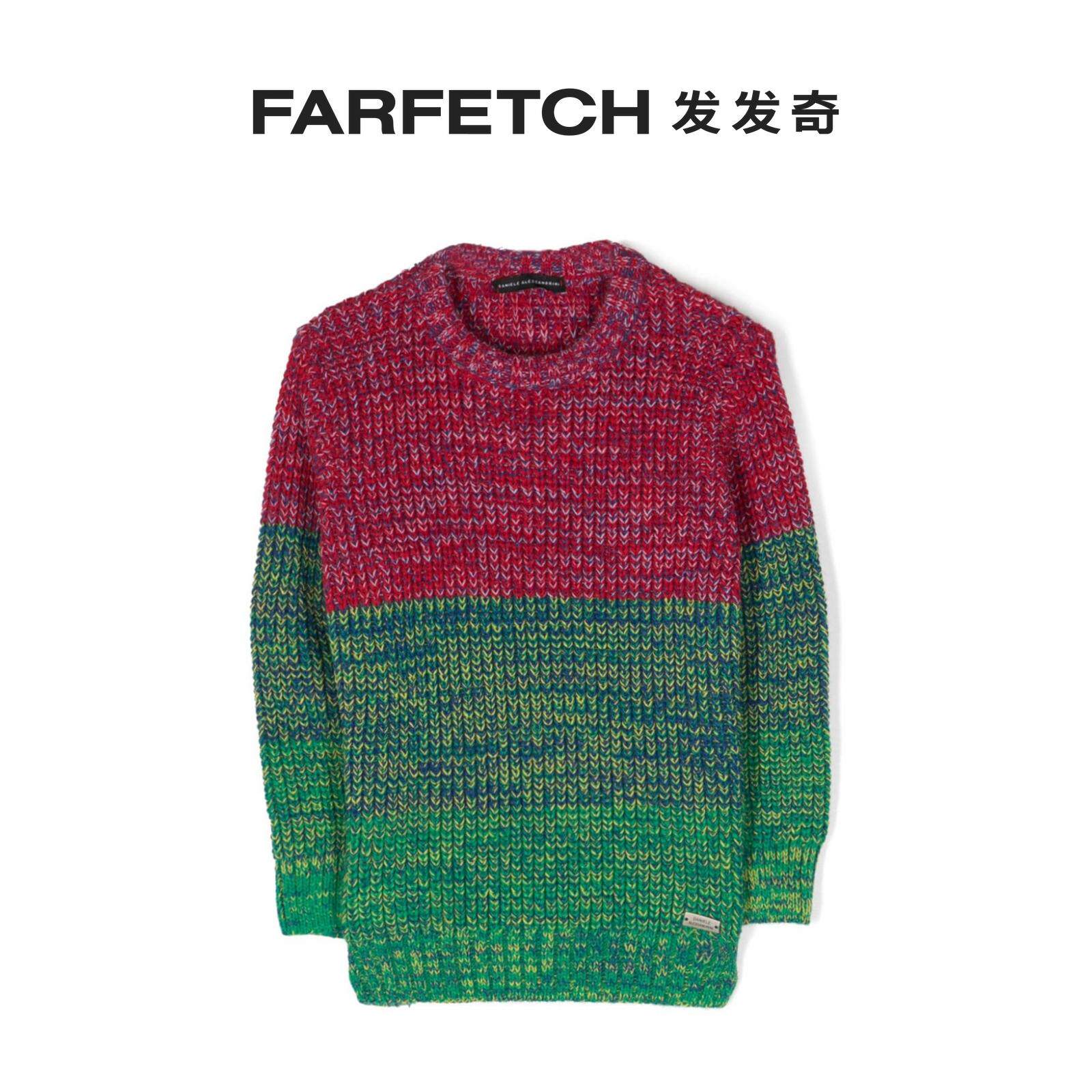 Daniele Alessandrini Child Clothing Logo Signage Splicing Sweater FARFETCH Hair Chic-Taobao