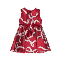 Monnalisa childrens clothing bow print pleated dress FARFETCH