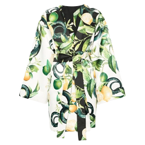 Final Sale]Roberto Cavalli Womens Lemon Printed Silk Jacket FARFETCH Hair