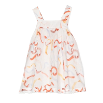 Chloe Childrens Ribbon Print Empire High Waist Dress FARFETCH