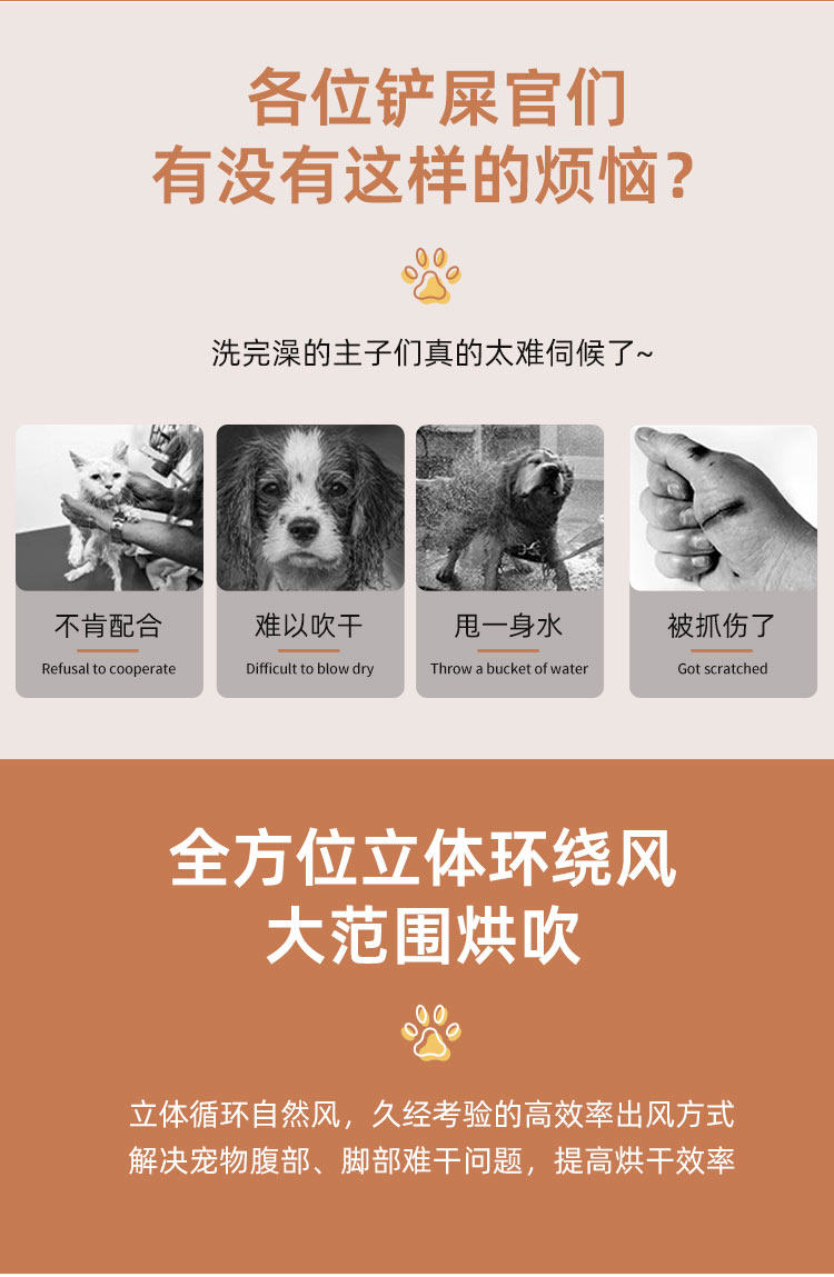 ПЭТ сушильный элемент 全自动猫咪宠物烘干箱机宠物店家用小型狗狗猫洗澡吹水神器干通风机 No brand