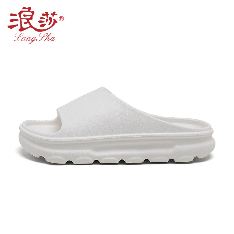 Wangsha slippers women summer skid thick soles wear comfortable casual and simple sandals couples fashion home