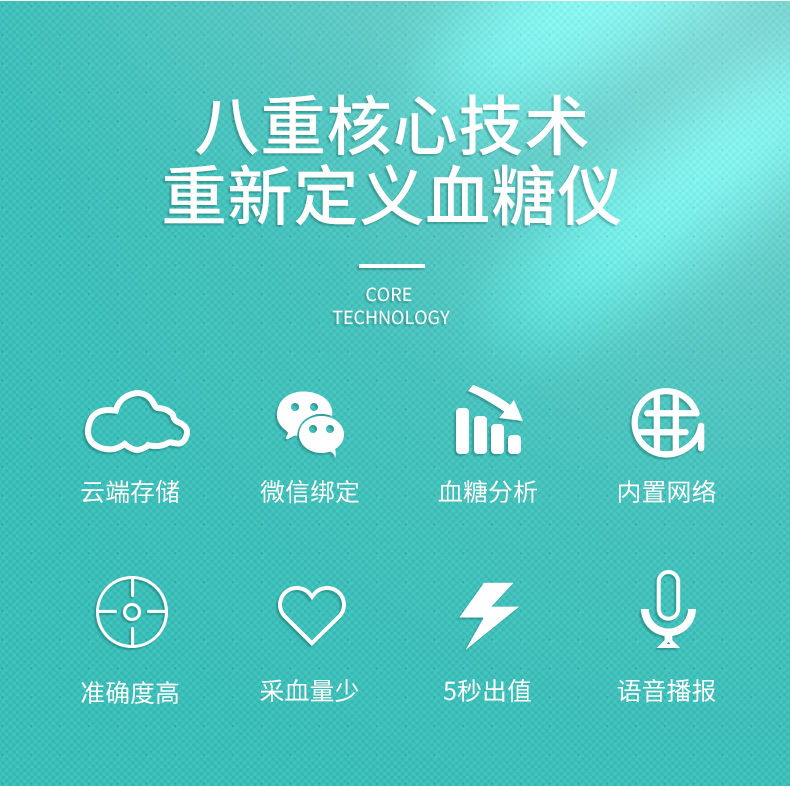 院线同款 小糖医 S286 智能网络血糖仪器 微信提醒 50次耗材 图4