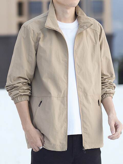 ພາກຮຽນ spring ແລະດູໃບໄມ້ລົ່ນ Windbreaker ຜູ້ຊາຍ Ins ທ່າອ່ຽງ Loose Versatile Windproof Jacket ຂະຫນາດໃຫຍ່ຂະຫນາດໃຫຍ່ Street ຄົນອັບເດດ: ຄູ່ Tops