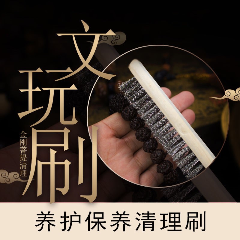 Tool Steel Wire Brush Diamond Bodhi Cleaning Brush Brush Walnut Cleaning Steel Wire Maintenance Pig Brush