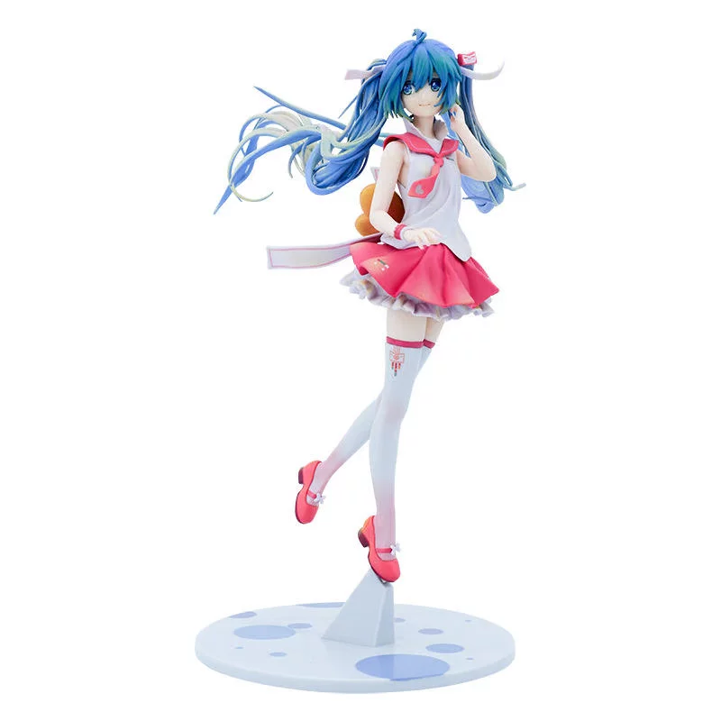 Фигурка Max Factory v4 Hatsune в стойке, коллекционная открытка, 14×8,85×8 см