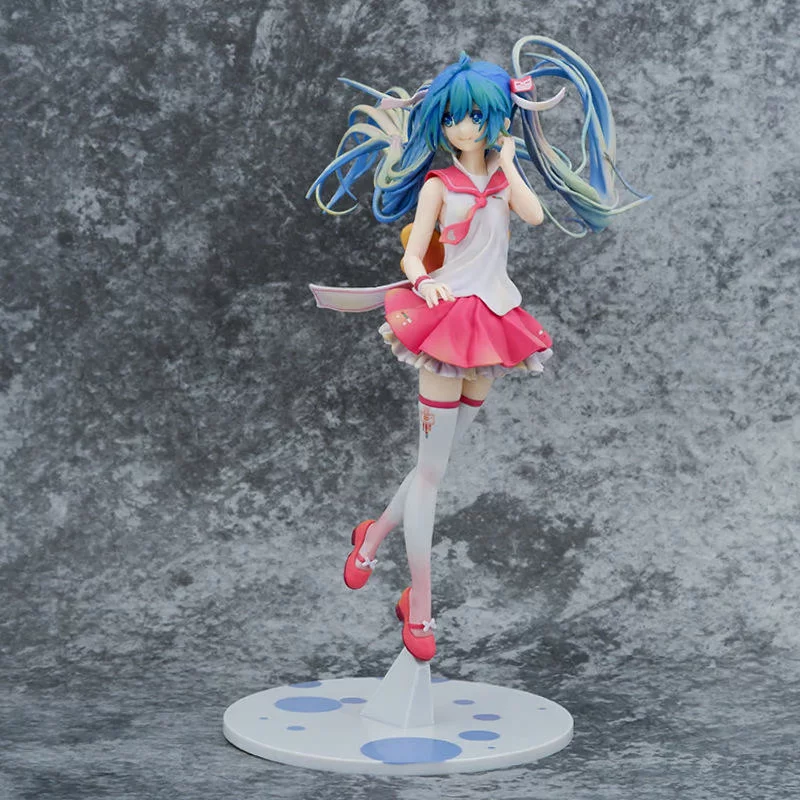 Фигурка Max Factory v4 Hatsune в стойке, коллекционная открытка, 14×8,85×8 см