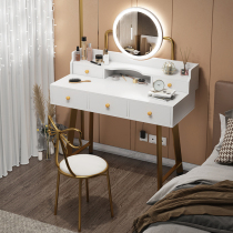 Dresser Small apartment type Light luxury bedroom storage cabinet Integrated makeup table Modern simple multi-functional makeup table with lamp